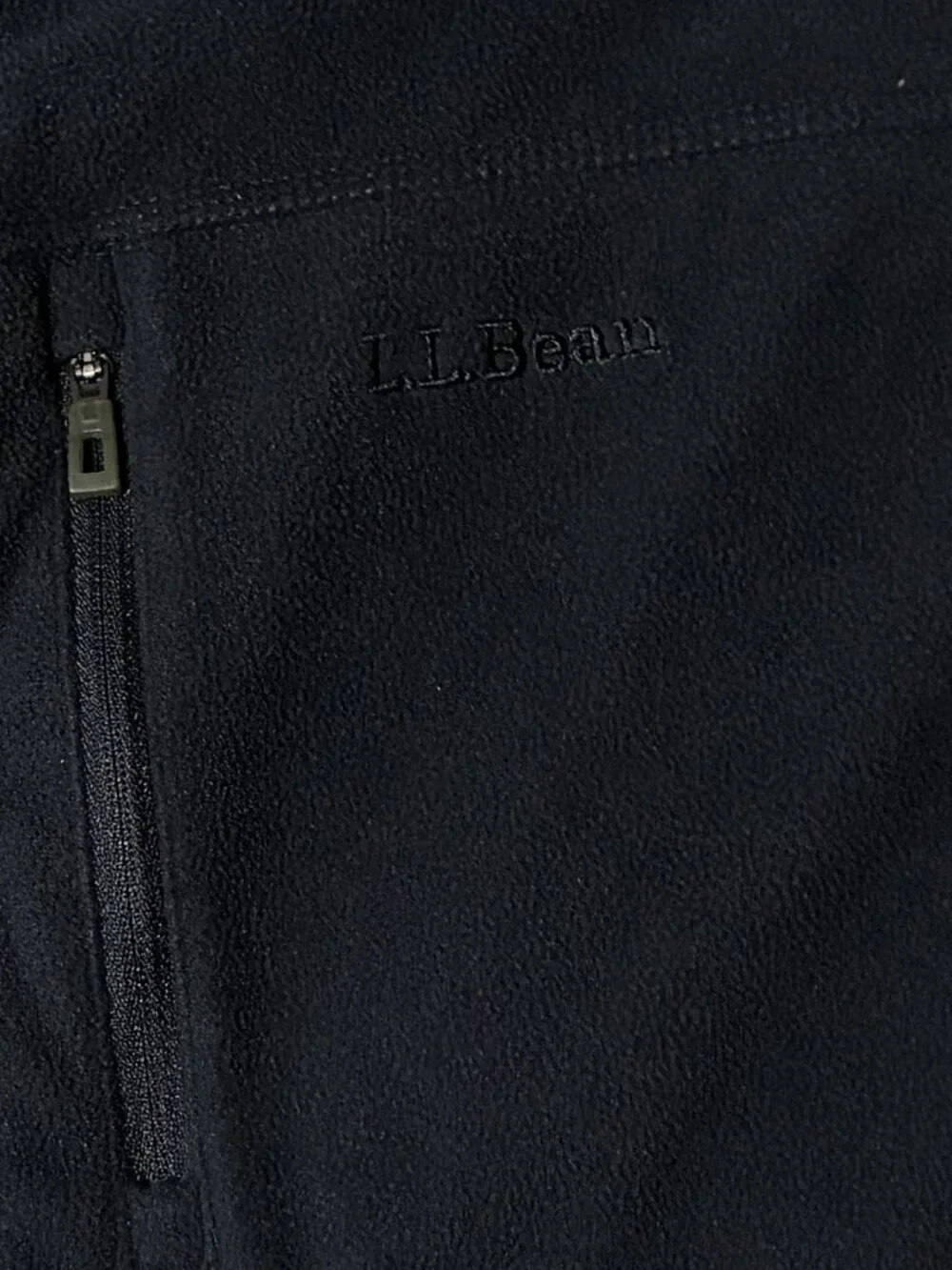 L.L. Bean Polartec Microfleece Full-Zip Black Jacket Men’s XXL Tall